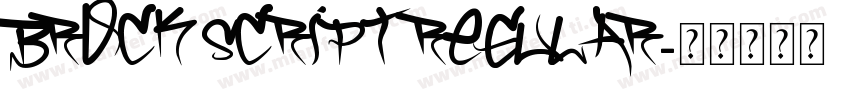 Brock Script Regular字体转换